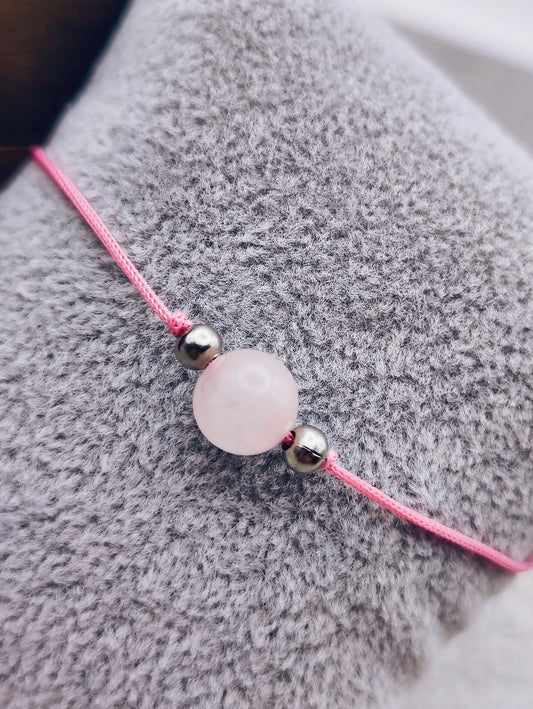 Pulseira Alma Quartzo Rosa